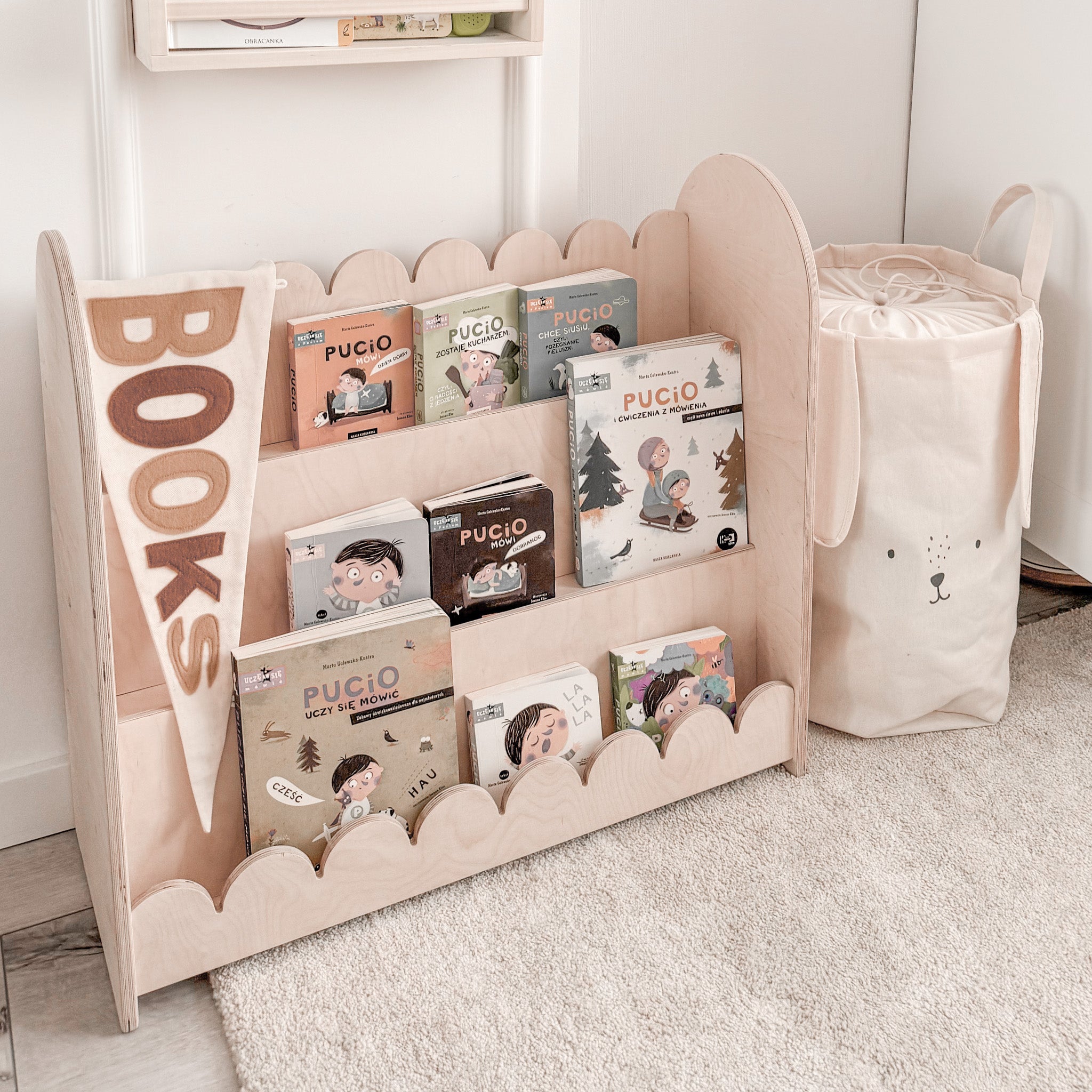 Bubble Montessori reol til børneværelse | 3 trin - blank