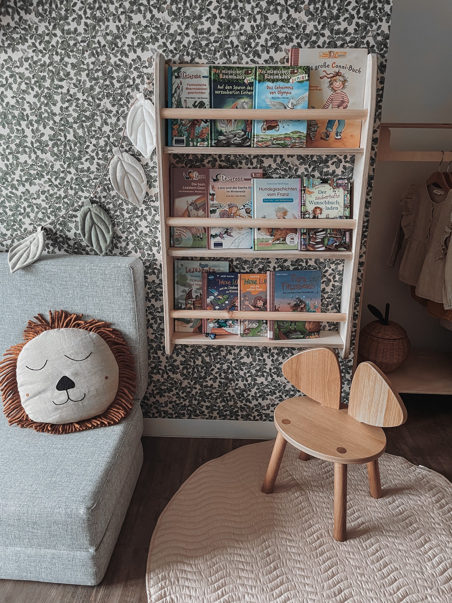 Shelfie Montessori bogreol til børneværelse | 3 planker - blanke