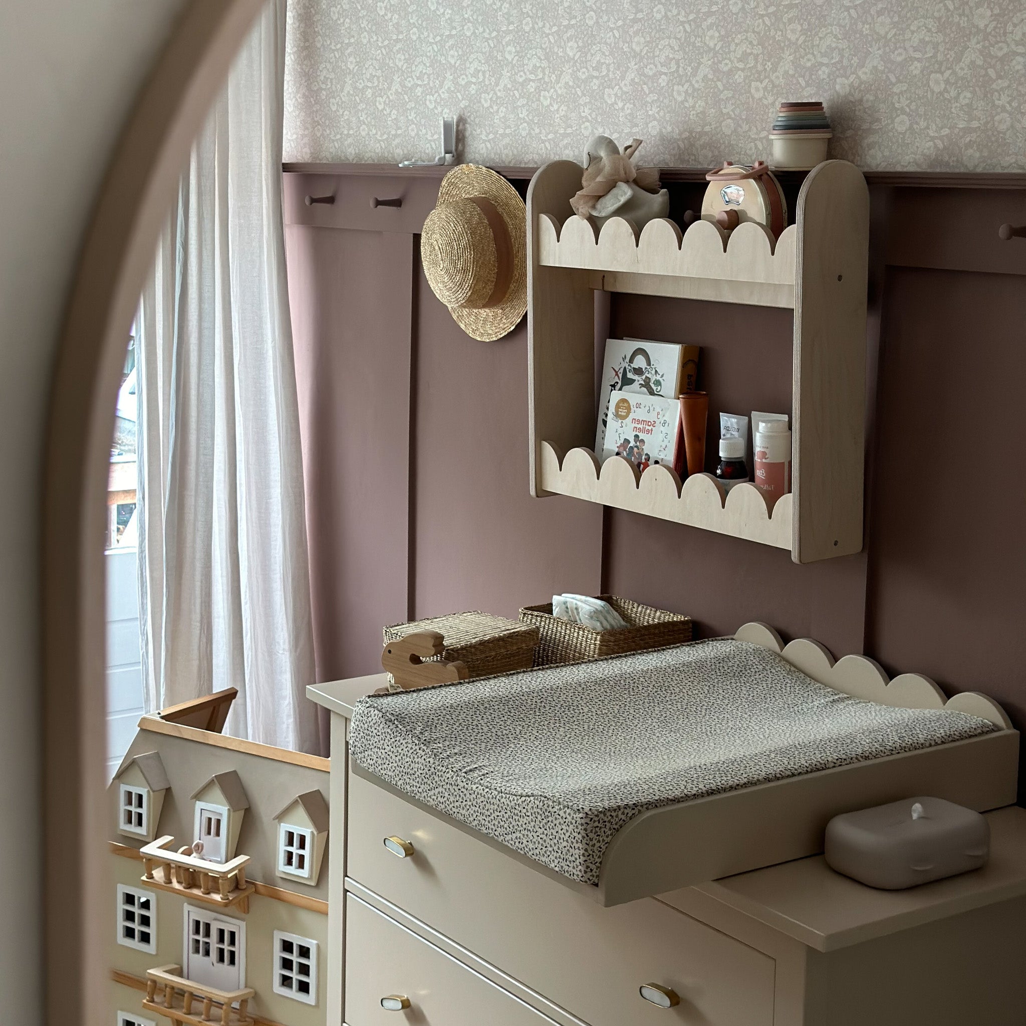 Bubble Montessori reol til børneværelse | 2 planker - blanke