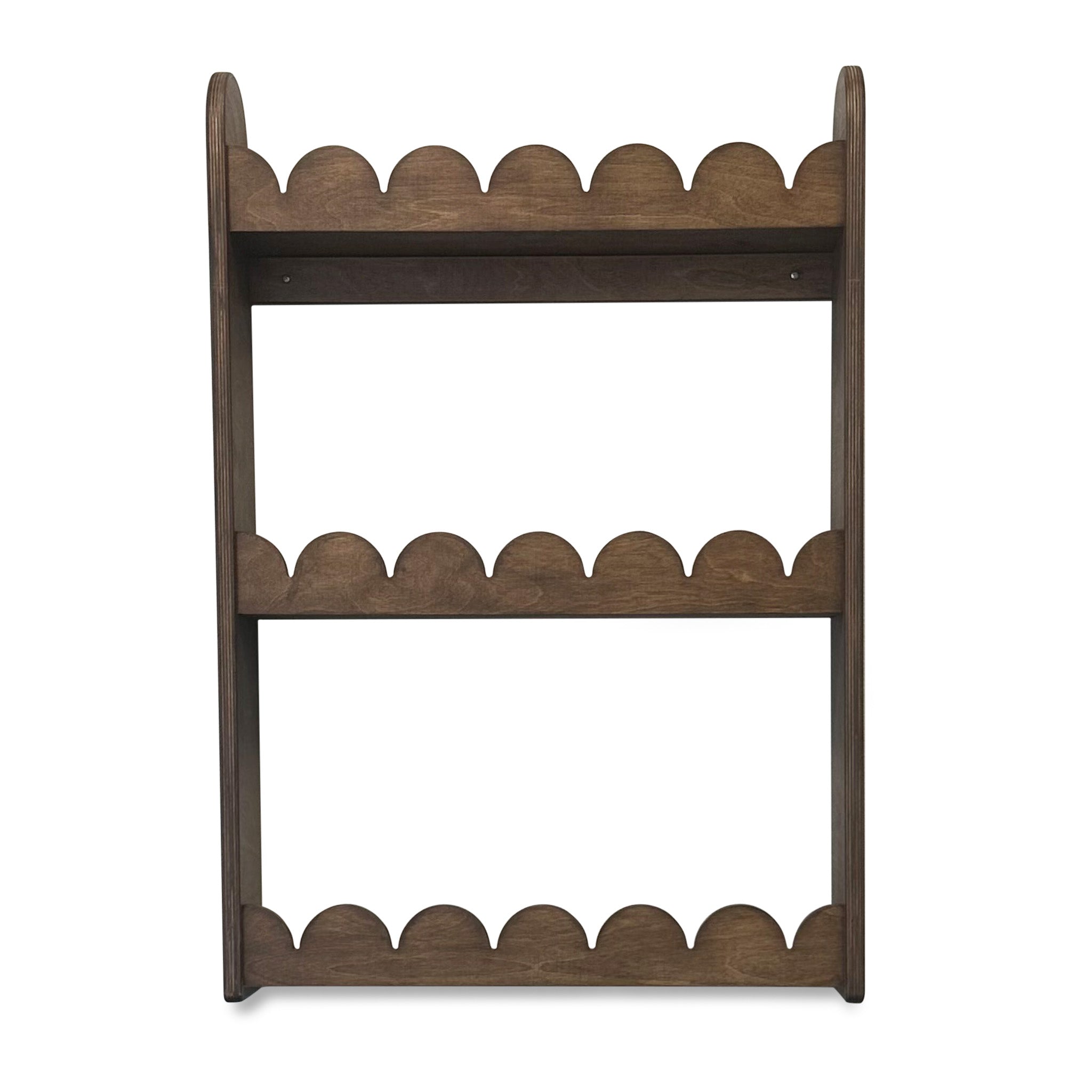 Bubble Montessori boekenrek kinderkamer | 3 planken - Wengé - toddie.nl ®