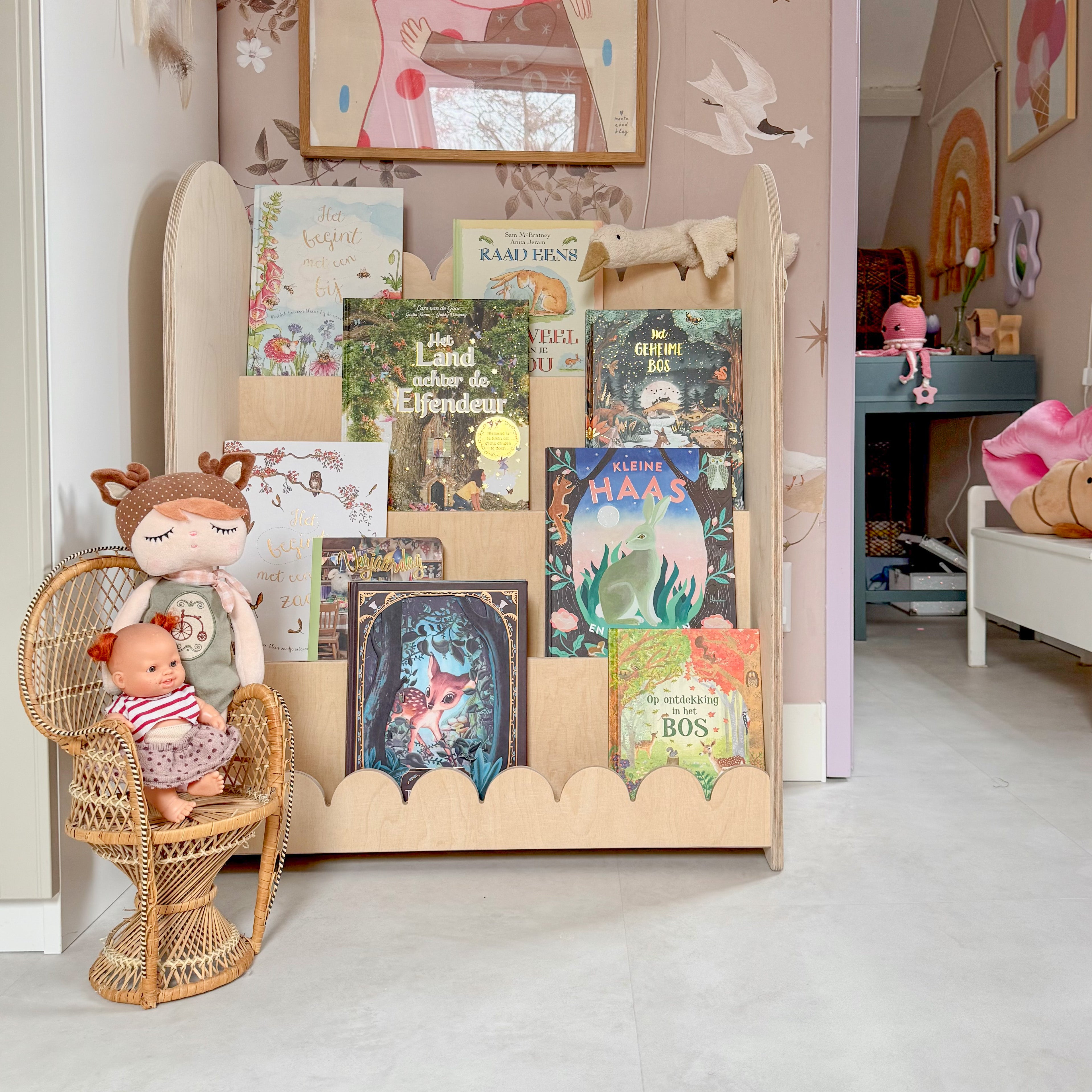 Bubble Montessori reol til børneværelse | 4 trin - blank