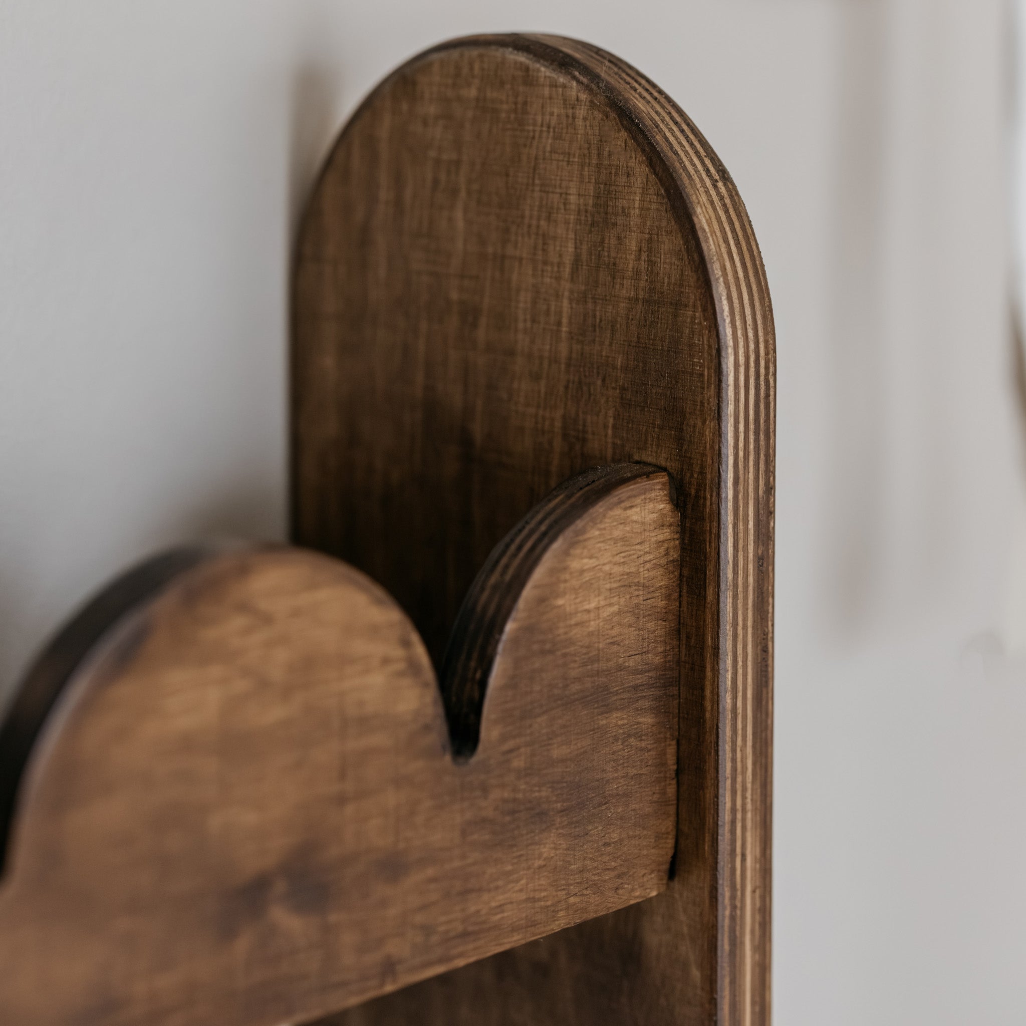 Bubble Montessori bogreol børneværelse | 3 hylder - Wengé