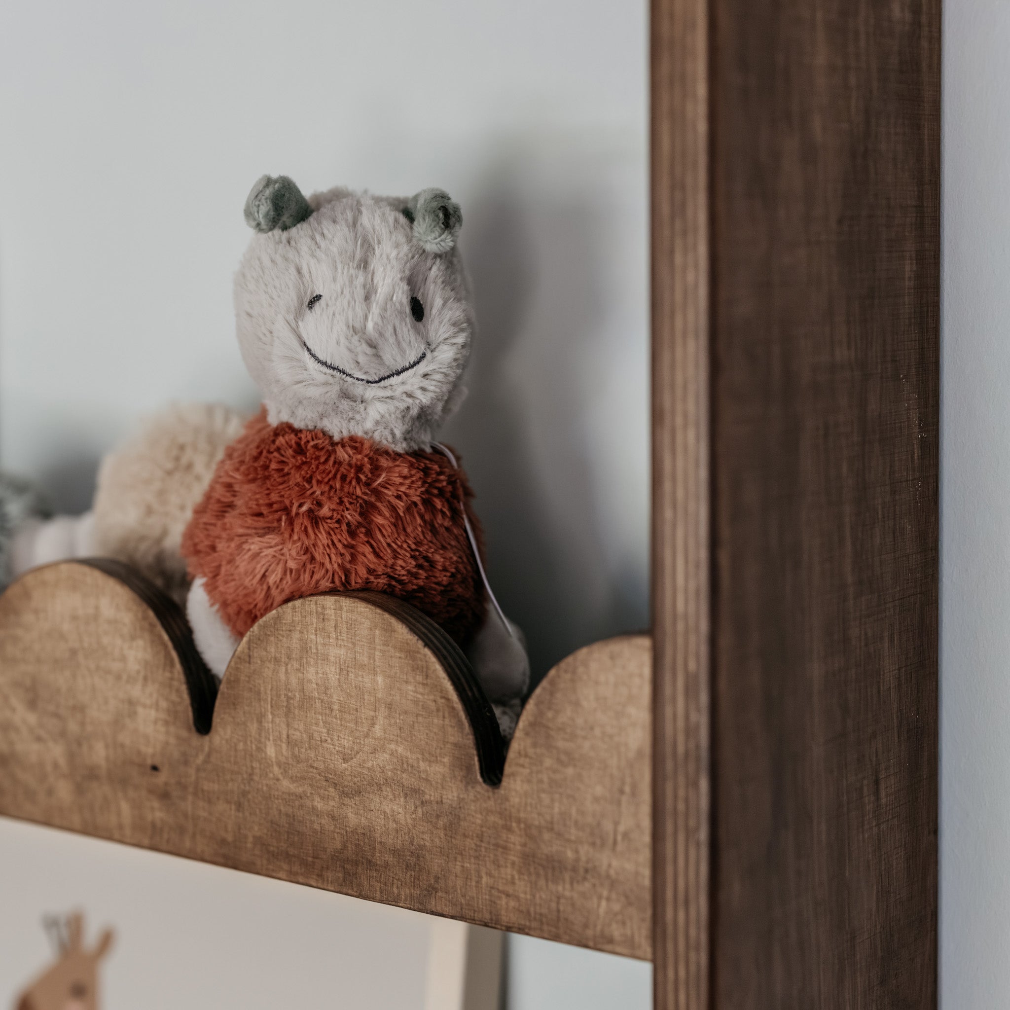 Bubble Montessori bogreol til børneværelse | 4 hylder - Wengé farvet