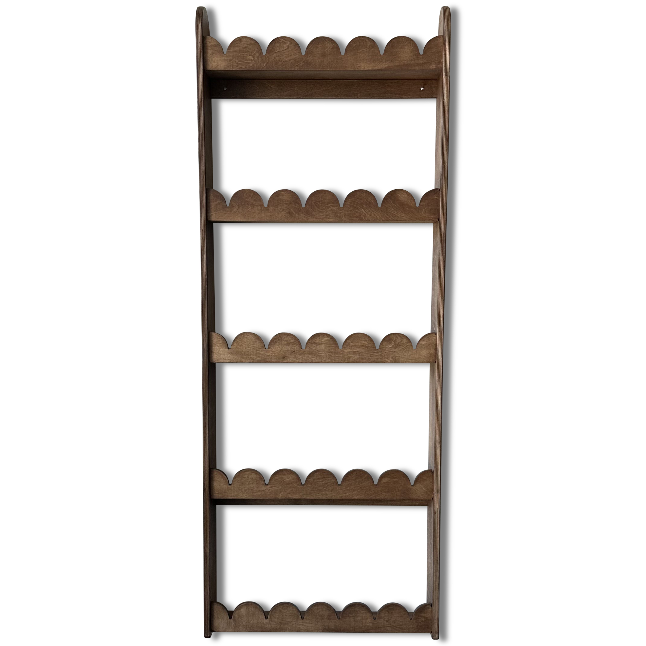 Bubble Montessori boekenrek kinderkamer | 5 planken - wengé