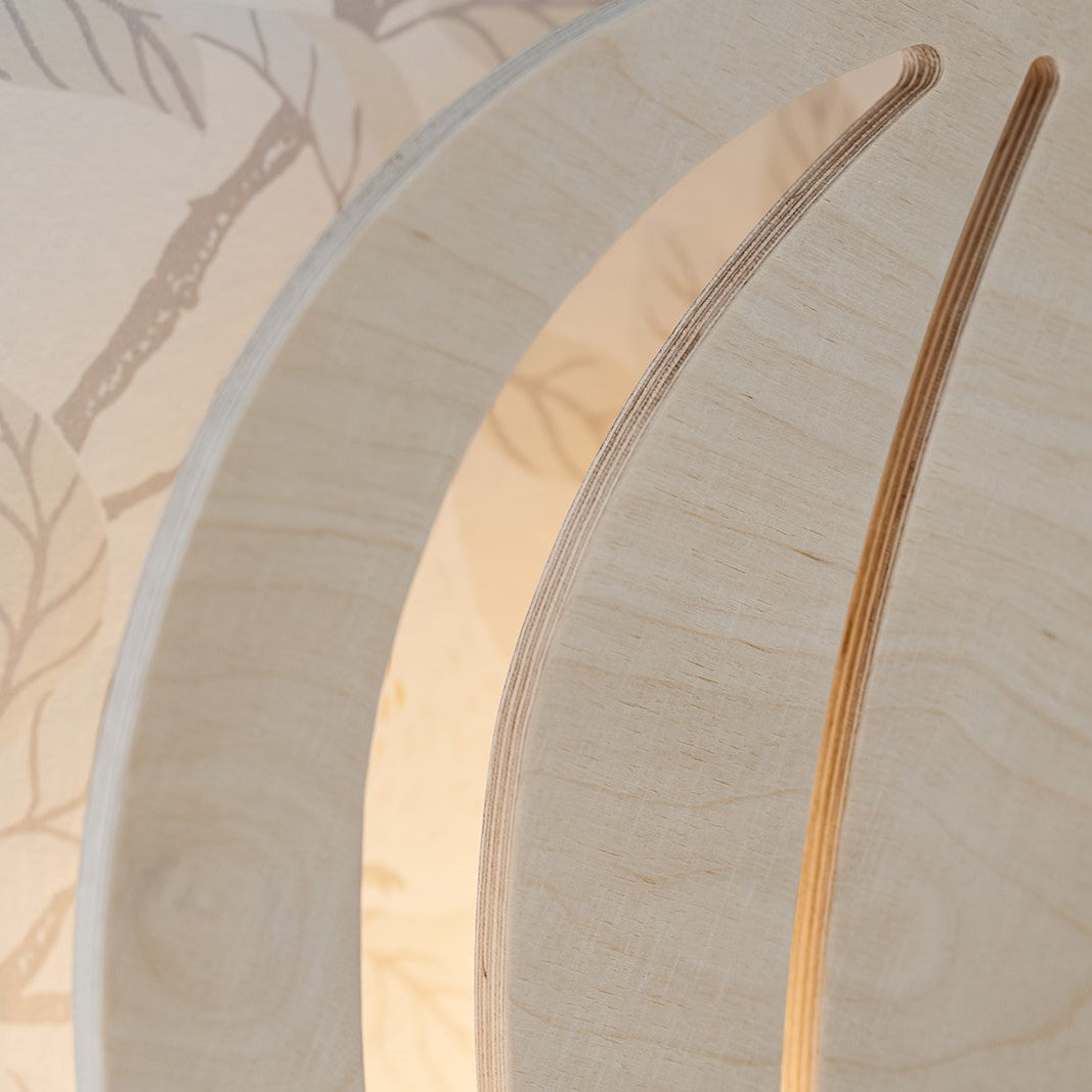 Houten wandlamp kinderkamer | Luchtballon - blank - toddie.nl ®