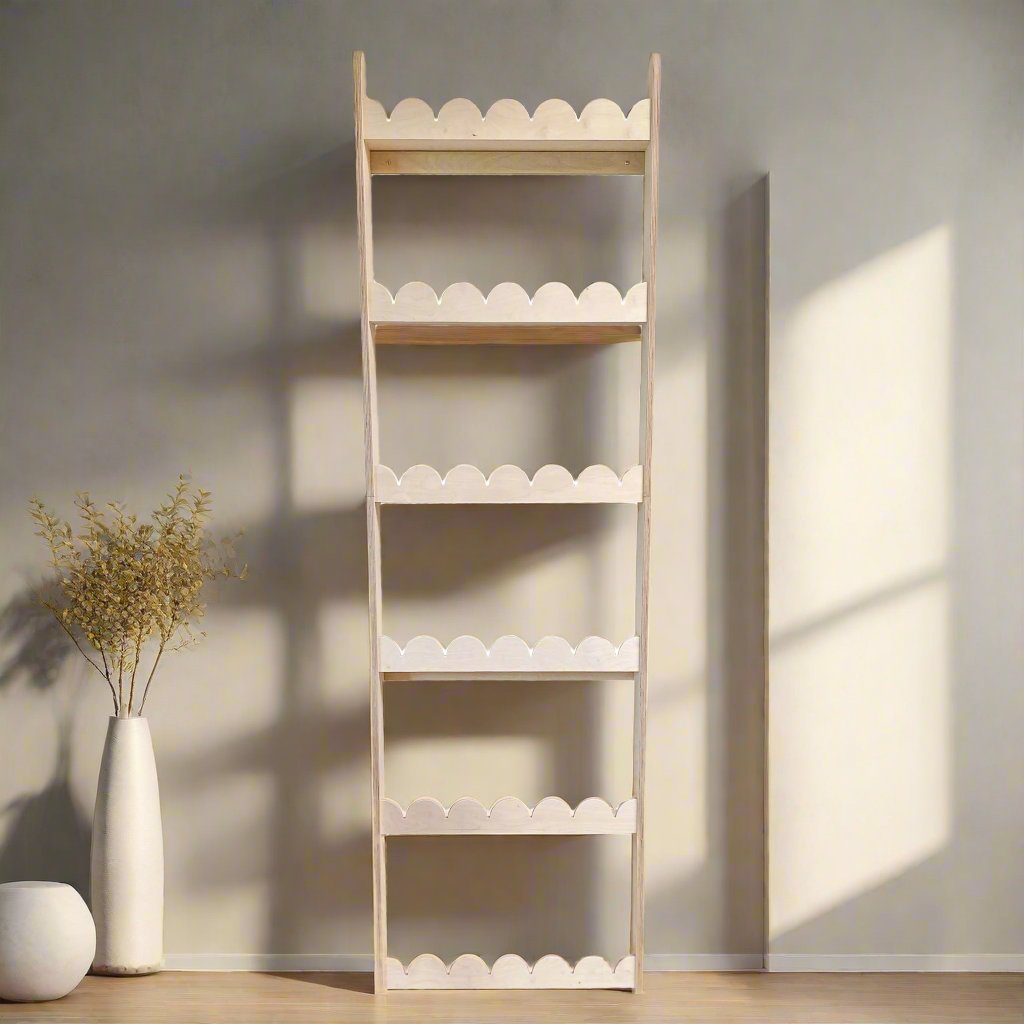 Bubble Montessori reol til børneværelse | 6 planker - blanke