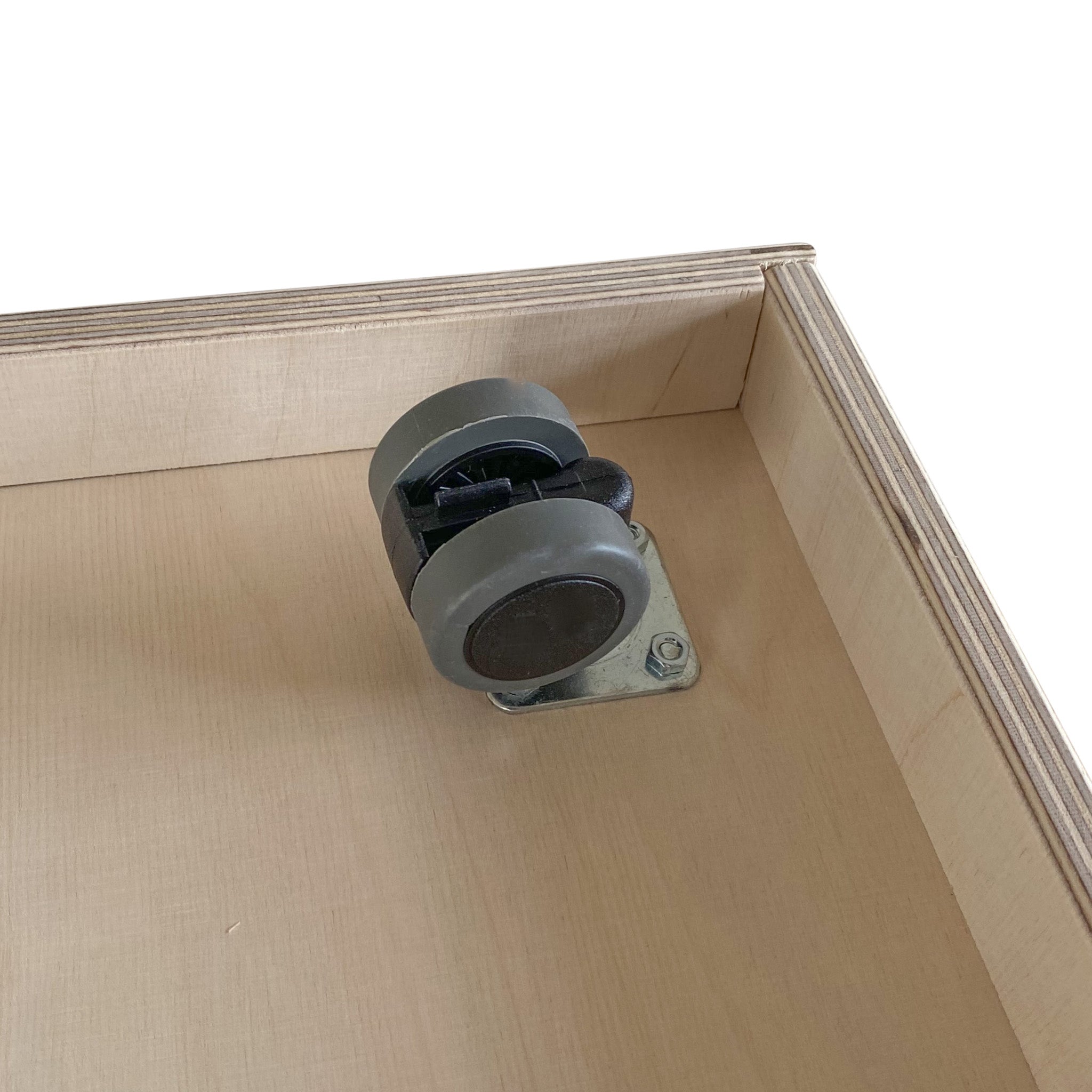 Jollie Montessori åbent legetøjsskab + mobile opbevaringsskabe | Bogreol 2 hylder - blank