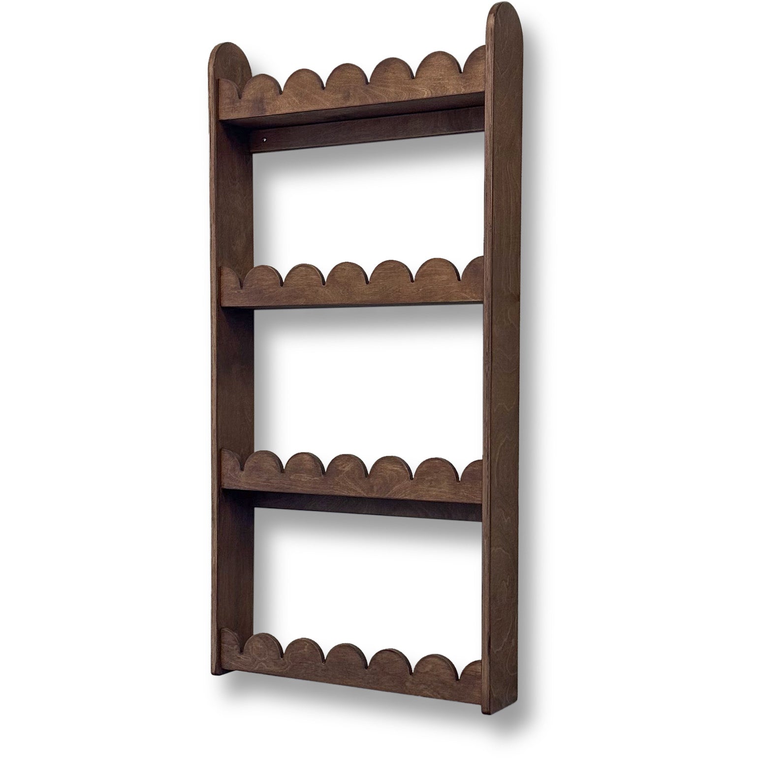 Bubble Montessori bogreol til børneværelse | 4 hylder - Wengé farvet