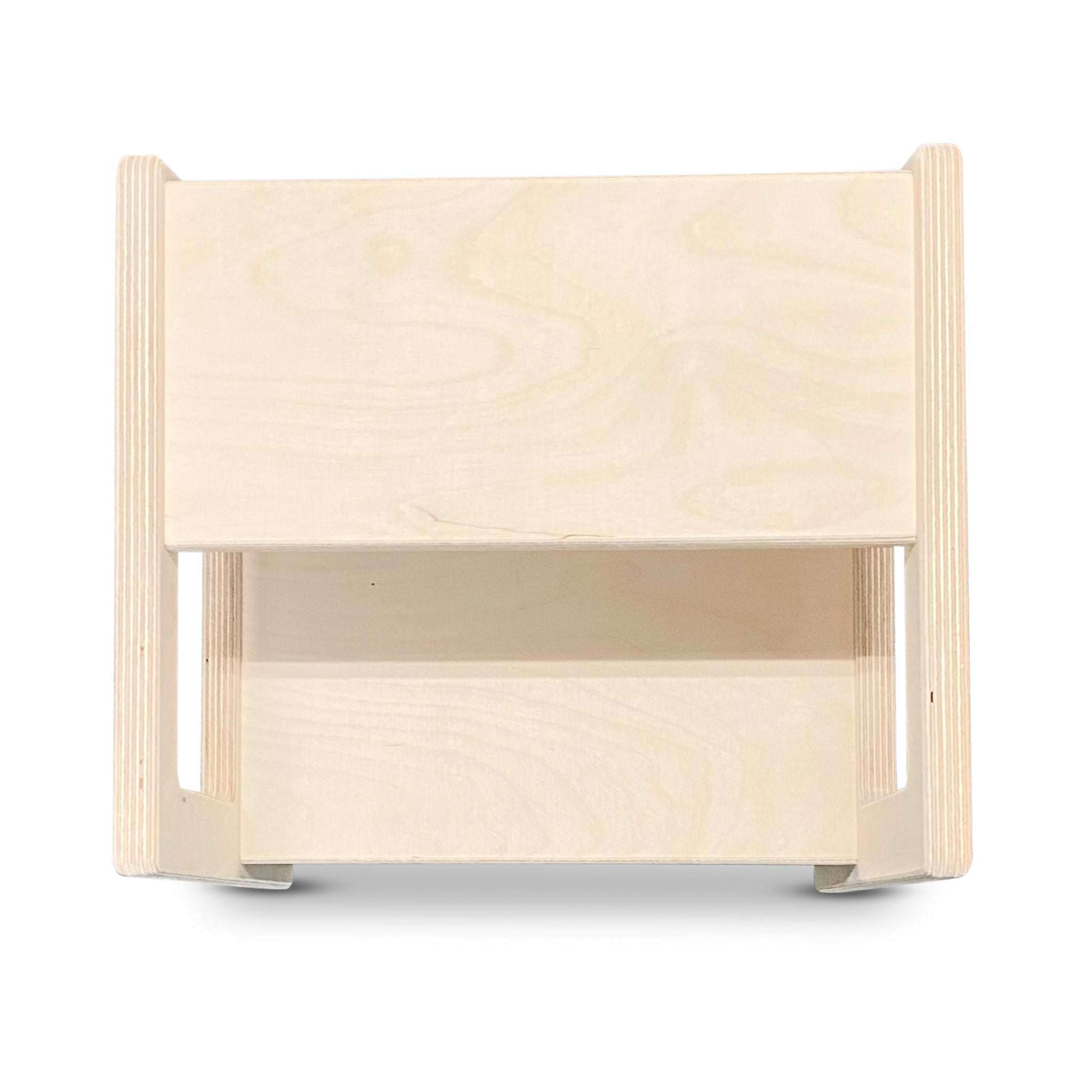 Montessori subtilt læringstårn | Træskammel - blank