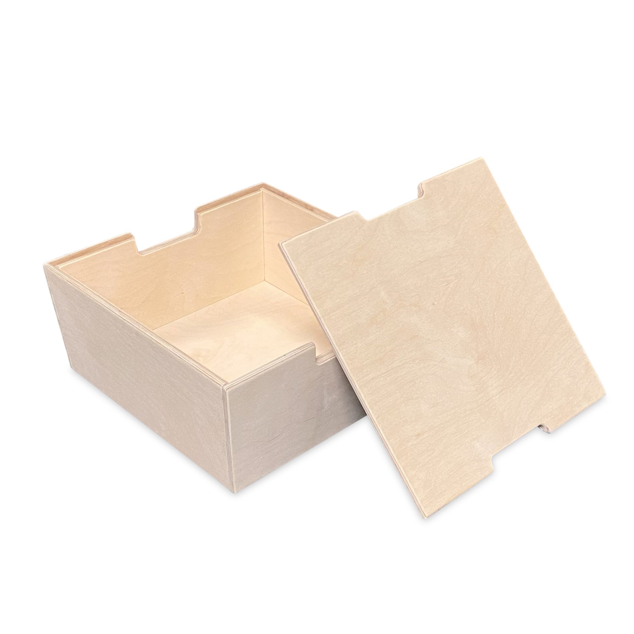 Montessori opbevaringskasser til børneværelse | Stabelbare trækasser som trin - blanke