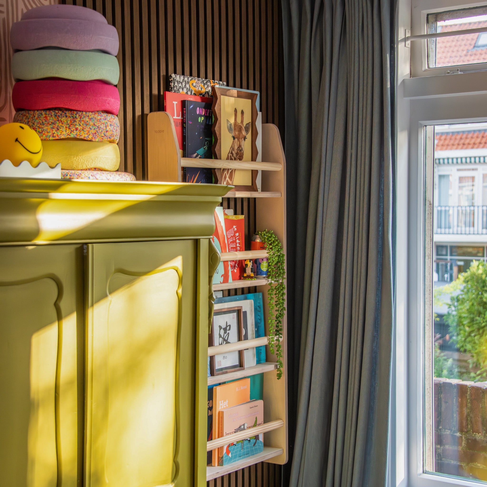 Shelfie montessori boekenrek kinderkamer | 4 planken - blank - toddie.nl ®