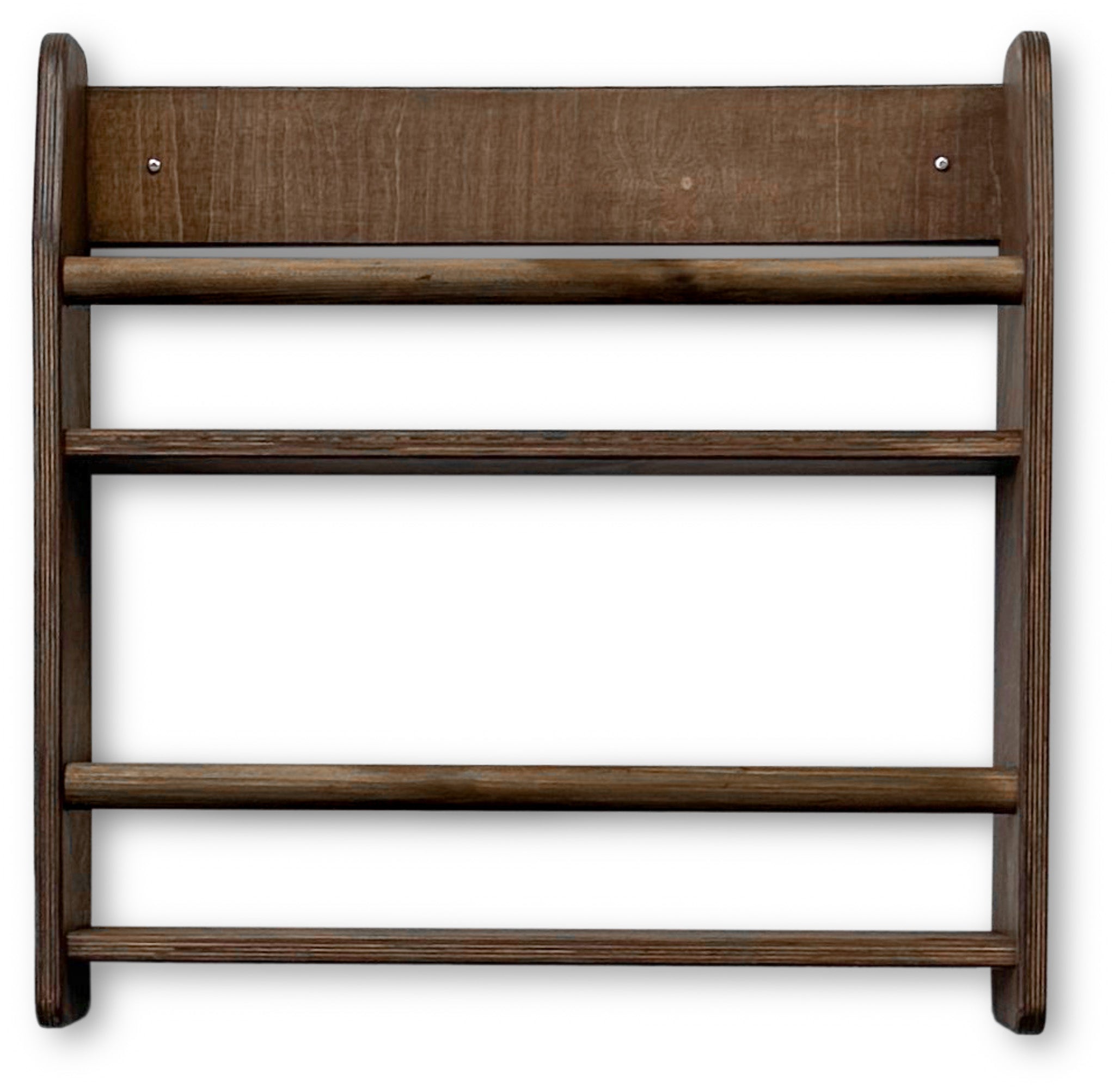 Shelfie montessori boekenrek kinderkamer | 2 planken - Wengé gebeitst