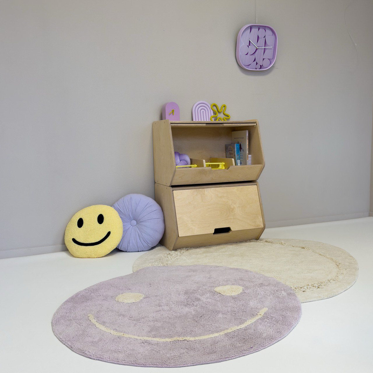 Stowie stabelbar opbevaringskasse med låg - blank