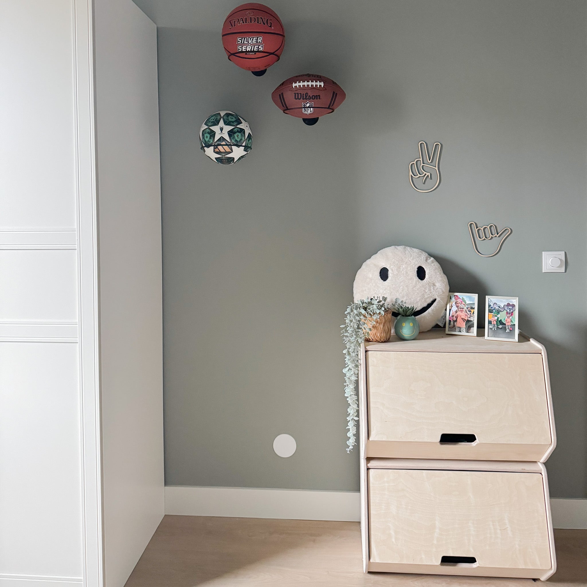 Stowie stabelbar opbevaringskasse med låg - blank