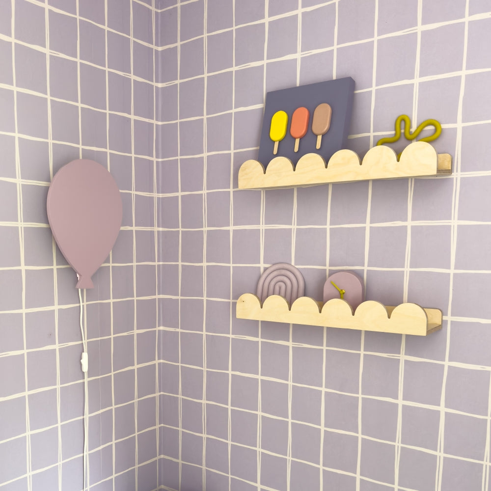 Bubble Montessori boekenrek kinderkamer | 1 plank - blank - toddie.nl ®