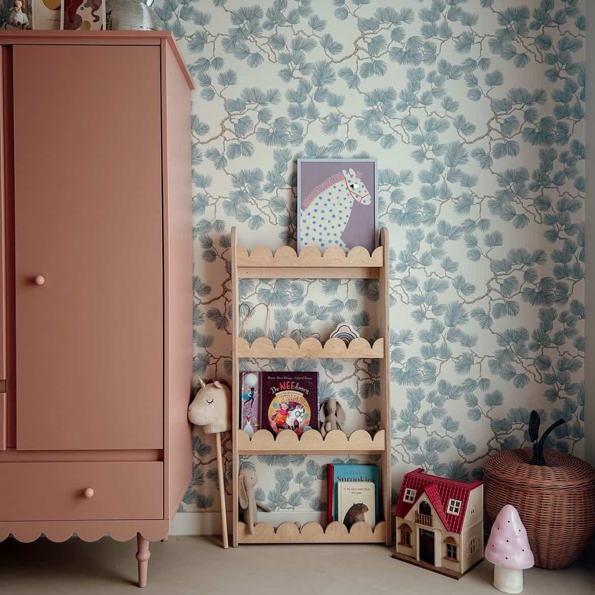 Bubble Montessori reol til børneværelse | 4 planker - blanke