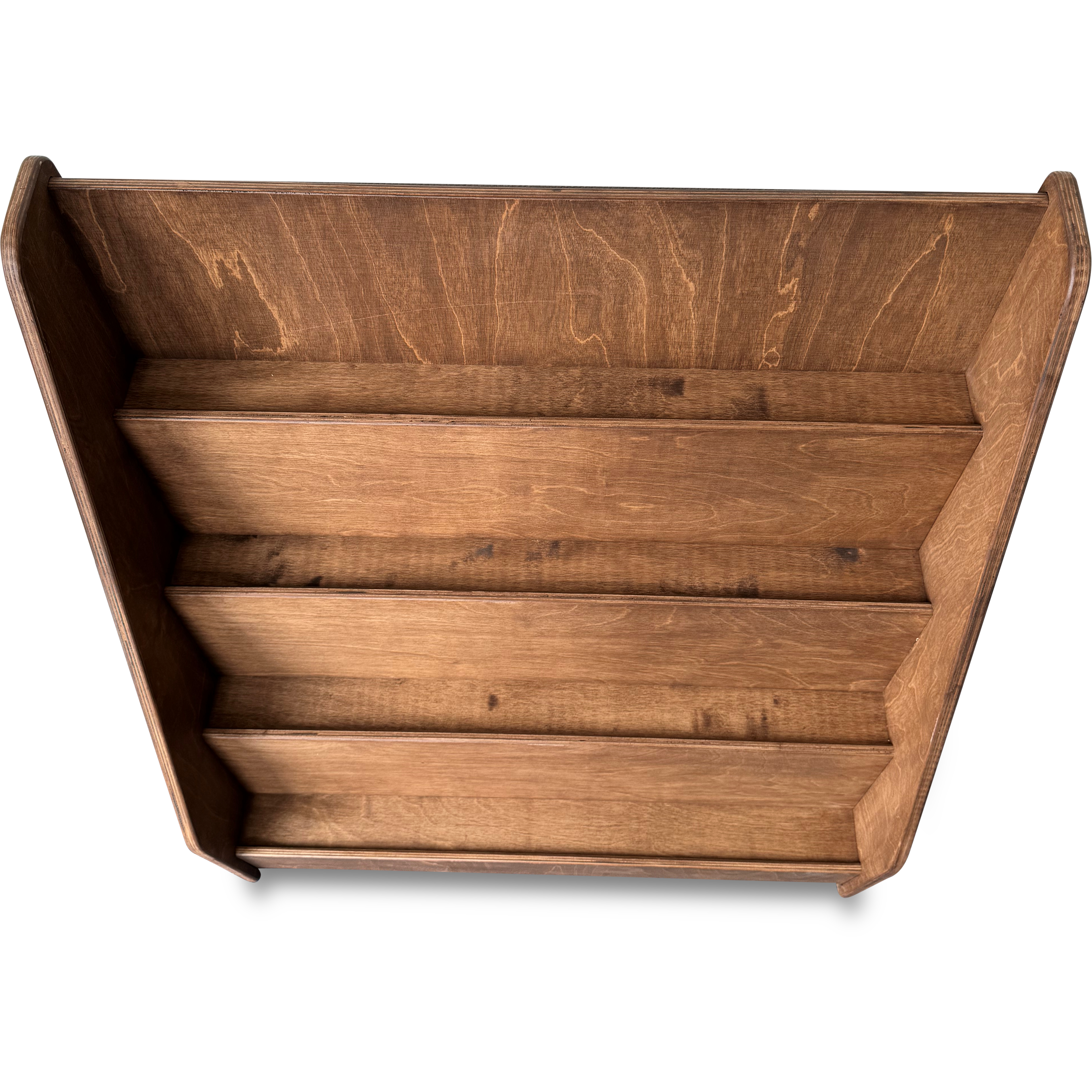 Moodie montessori boekenkast kinderkamer | 4 treden - wengé (walnut) - toddie.nl ®