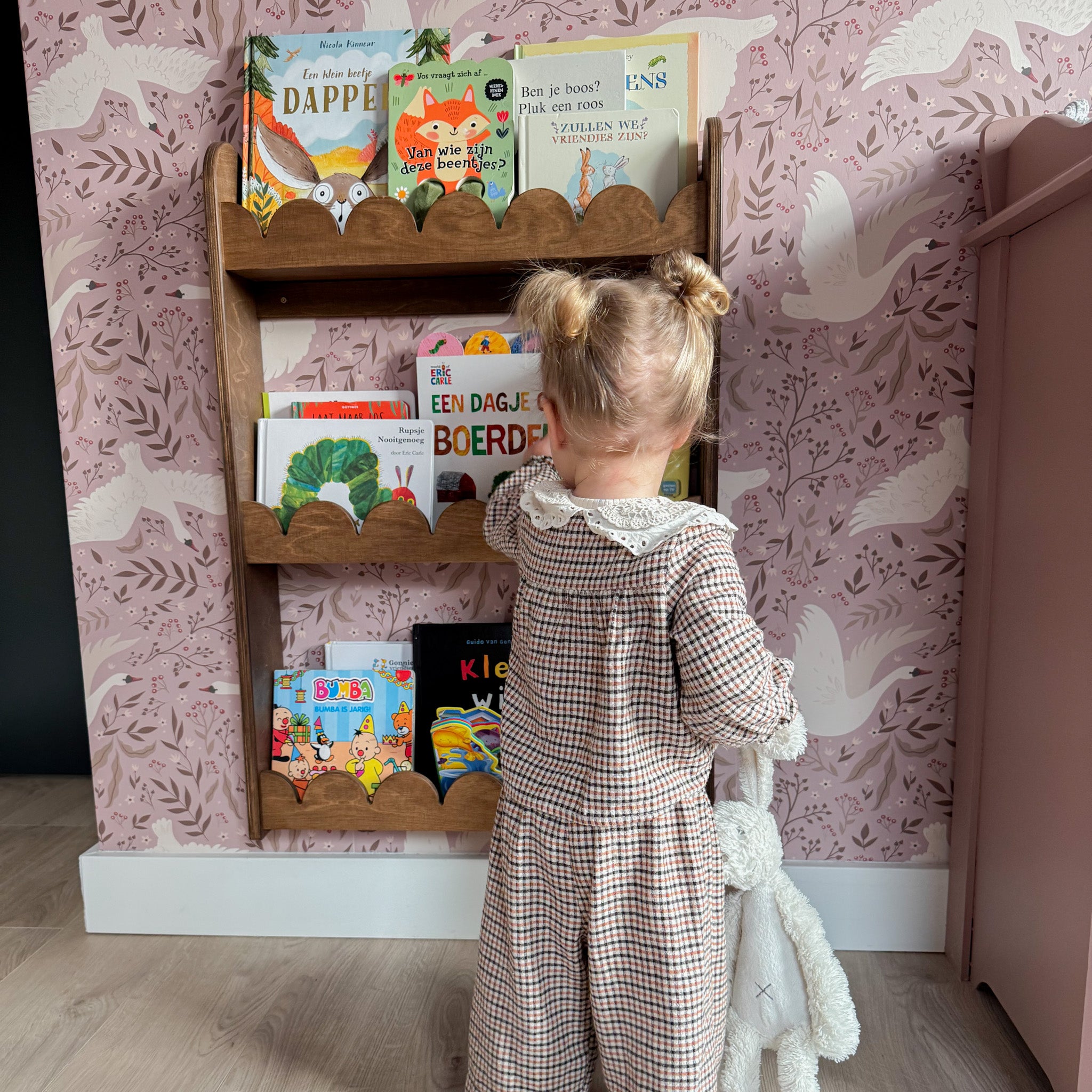 Bubble Montessori bogreol børneværelse | 3 hylder - Wengé