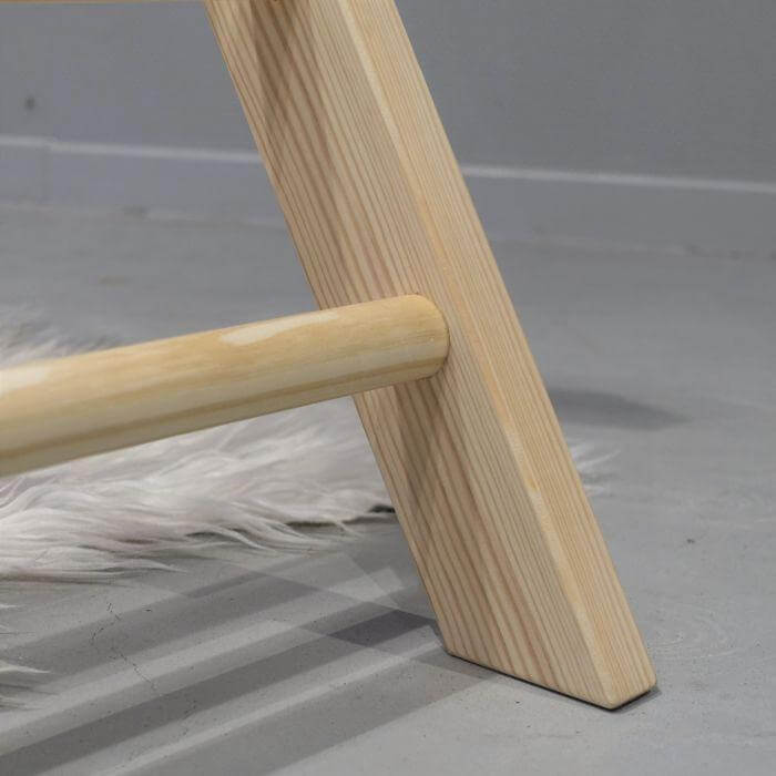 Houten klimrek met glijbaan, klimdriehoek inklapbaar - toddie.nl