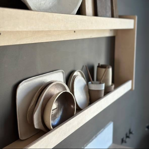 Levo bordenrek | 2 planken - blank - toddie.nl ®