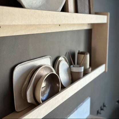 Levo bordenrek | 2 planken - blank - toddie.nl ®