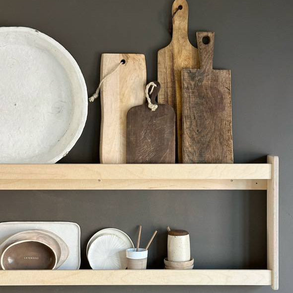 Levo bordenrek | 2 planken - blank - toddie.nl ®