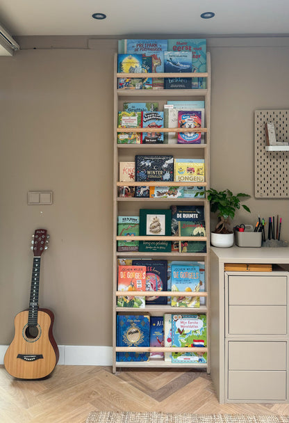 Shelfie montessori boekenrek kinderkamer | 6 planken - blank - toddie.nl ®