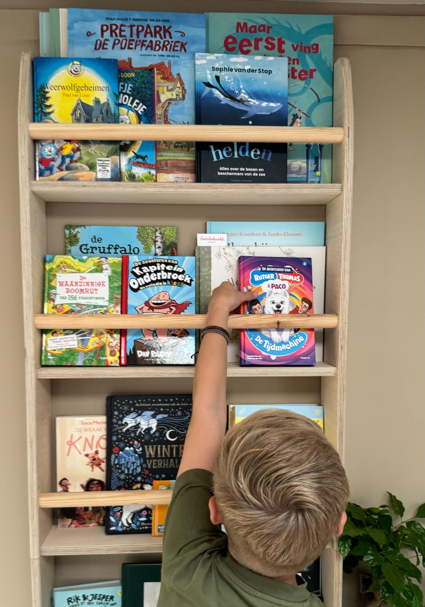 Shelfie montessori boekenrek kinderkamer | 6 planken - blank - toddie.nl ®
