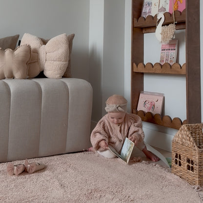 Bubble Montessori boekenrek kinderkamer | 6 planken - Wengé gebeitst - toddie.nl ®