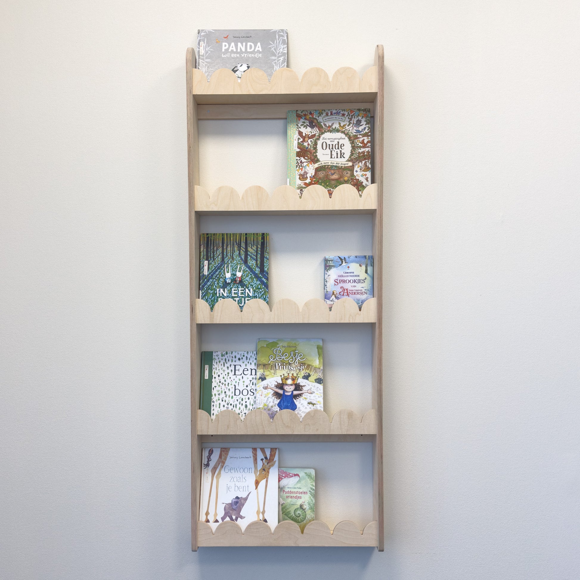 Bubble Montessori boekenrek kinderkamer | 5 planken - blank - toddie.nl ®