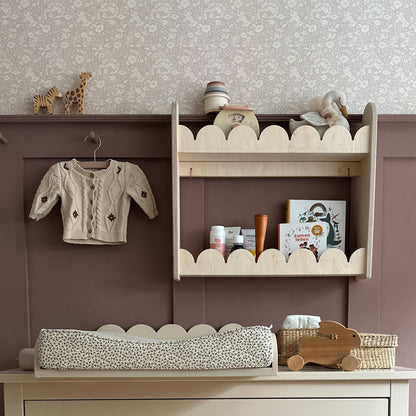 Bubble Montessori boekenrek kinderkamer | 2 planken - blank - toddie.nl ®