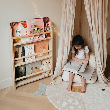 Shelfie montessori boekenrek kinderkamer | 3 planken - blank - toddie.nl ®