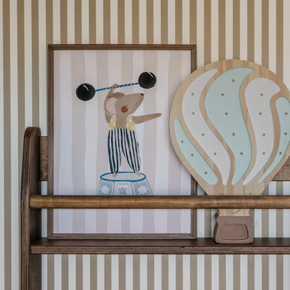 Shelfie montessori boekenrek kinderkamer | 4 planken - Wengé - toddie.nl ®