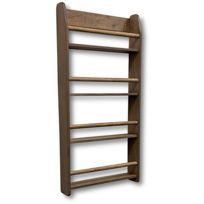 Shelfie montessori boekenrek kinderkamer | 4 planken - Wengé - toddie.nl ®