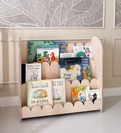 Bubble Montessori boekenkast kinderkamer | 3 treden - blank - all bubble - toddie.nl ®