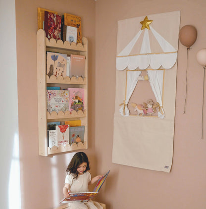 Bubble Montessori boekenrek kinderkamer | 4 planken - blank - toddie.nl ®