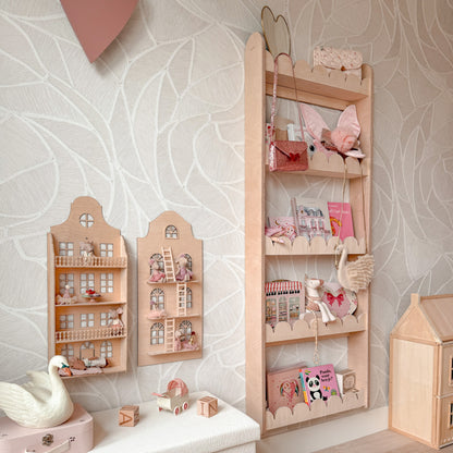 Bubble Montessori boekenrek kinderkamer | 5 planken - blank - toddie.nl ®