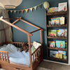Bubble Montessori boekenrek kinderkamer | 5 planken - wengé