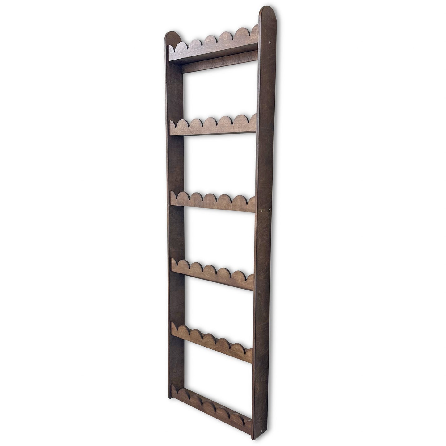 Bubble Montessori boekenrek kinderkamer | 6 planken - Wengé gebeitst - toddie.nl ®