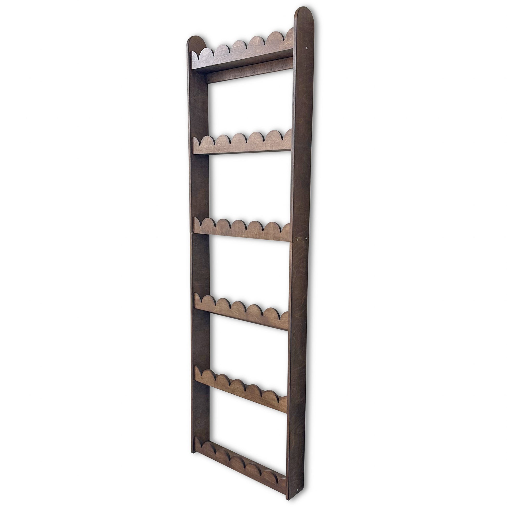 Bubble Montessori boekenrek kinderkamer | 6 planken - Wengé gebeitst - toddie.nl ®