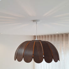 Houten hanglamp kinderkamer | Bubble Wengé (Walnut) - toddie.nl ®