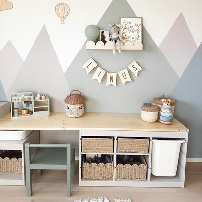 Bubble Montessori boekenrek kinderkamer | 1 plank - blank - toddie.nl ®