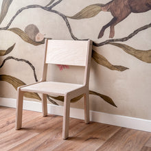 Skinnie houten kinderstoeltje 2-7 jaar | Kleuterstoeltje - blank - toddie.nl ®