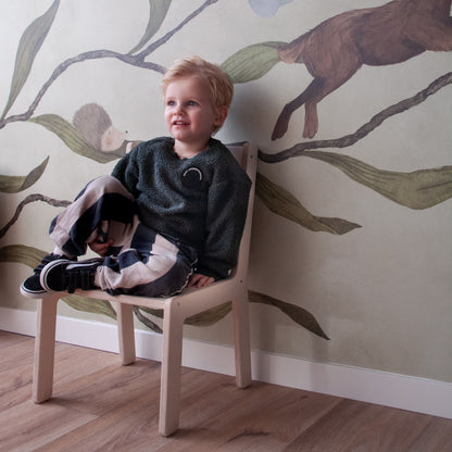 Skinnie houten kinderstoeltje 2-7 jaar | Kleuterstoeltje - blank - toddie.nl ®