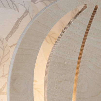 Houten wandlamp kinderkamer | Luchtballon - blank - toddie.nl ®