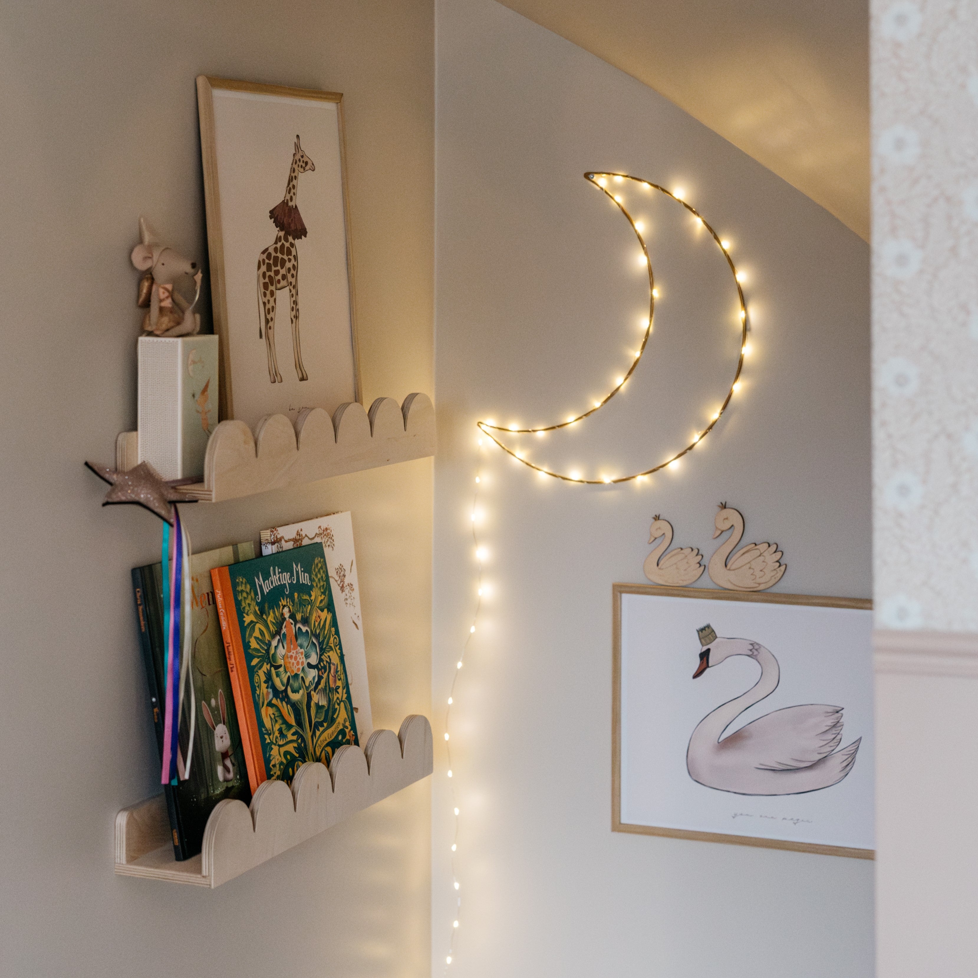 Bubble Montessori reol til børneværelse | 1 planke - blank