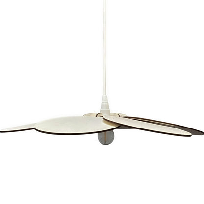 Houten hanglamp kinderkamer | Bloem - blank - toddie.nl ®