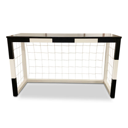 Houten bureau | Voetbal doel bureau met net - wit/zwart - toddie.nl