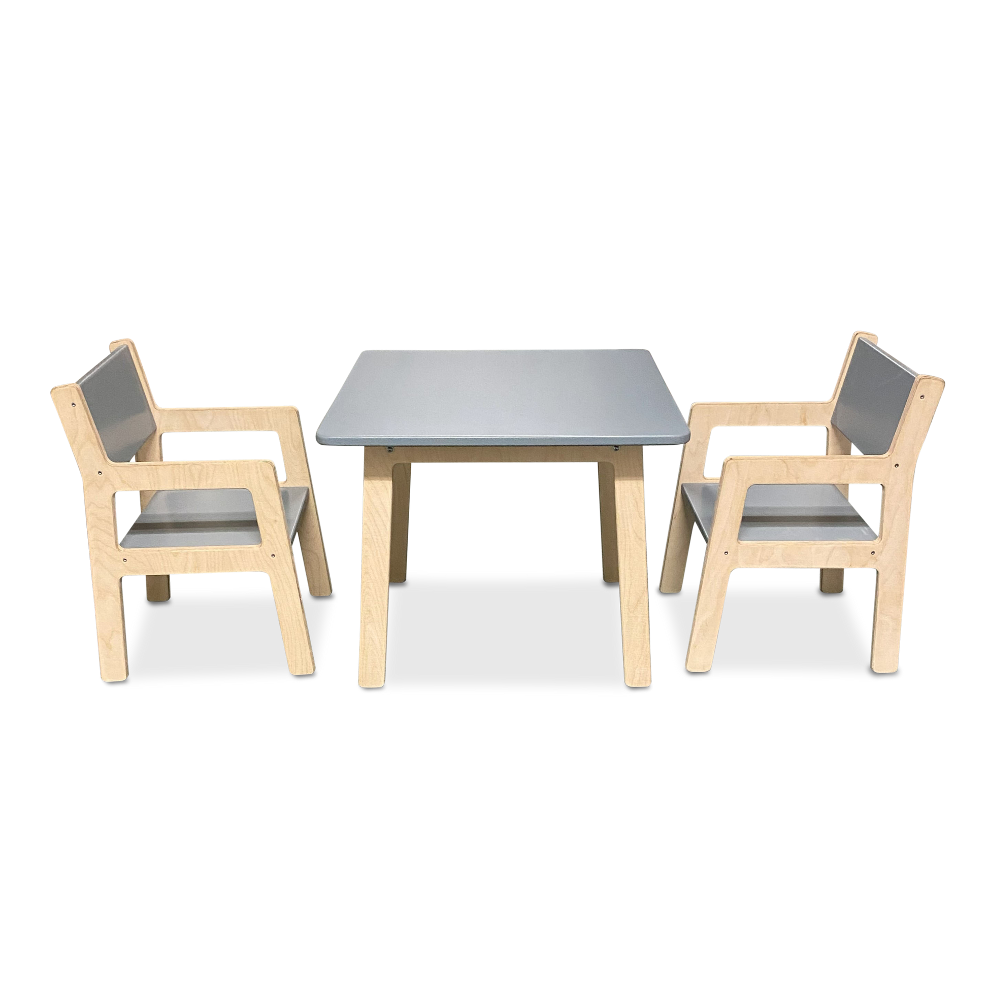 Houten kindermeubelsetje 4-7 jaar | Tafeltje + 2 stoeltjes - Denim Drift - toddie.nl