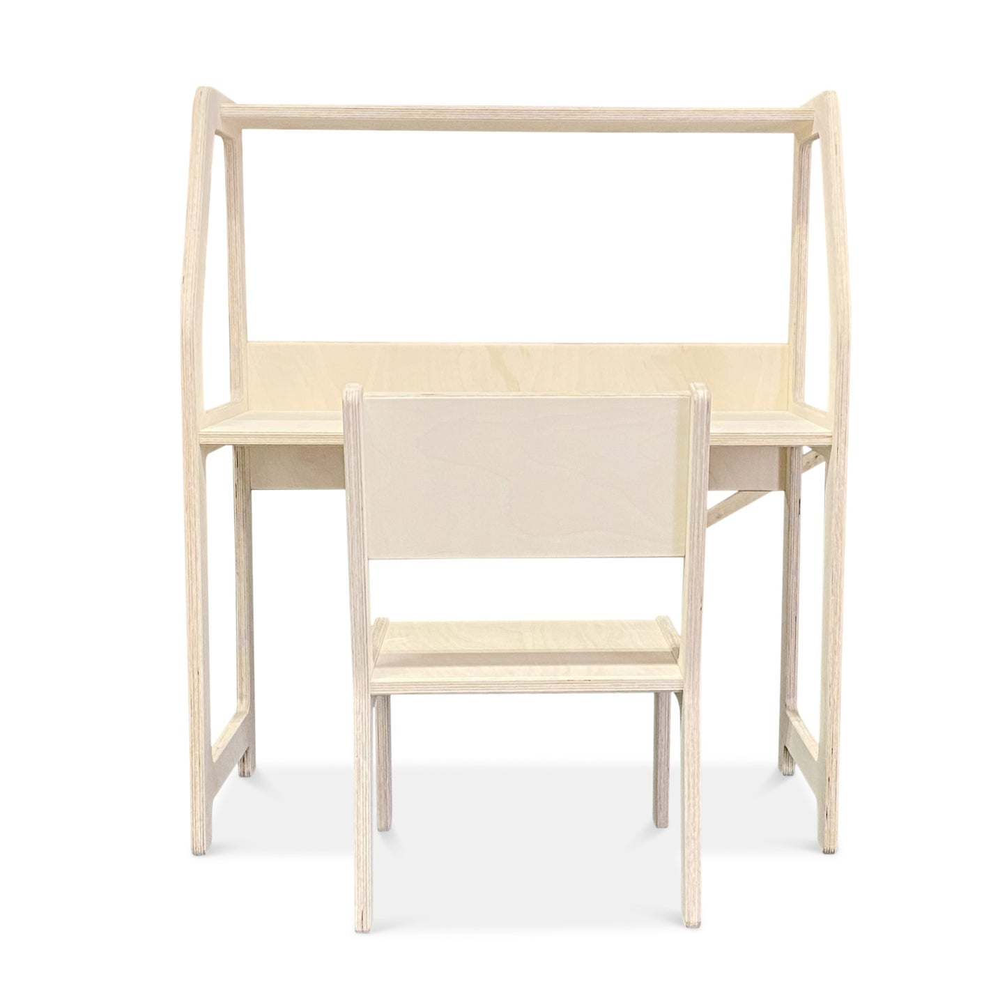 Moodie montessori houten bureau kinderkamer 2-7 jaar | Met stoel - blank - toddie.nl ®